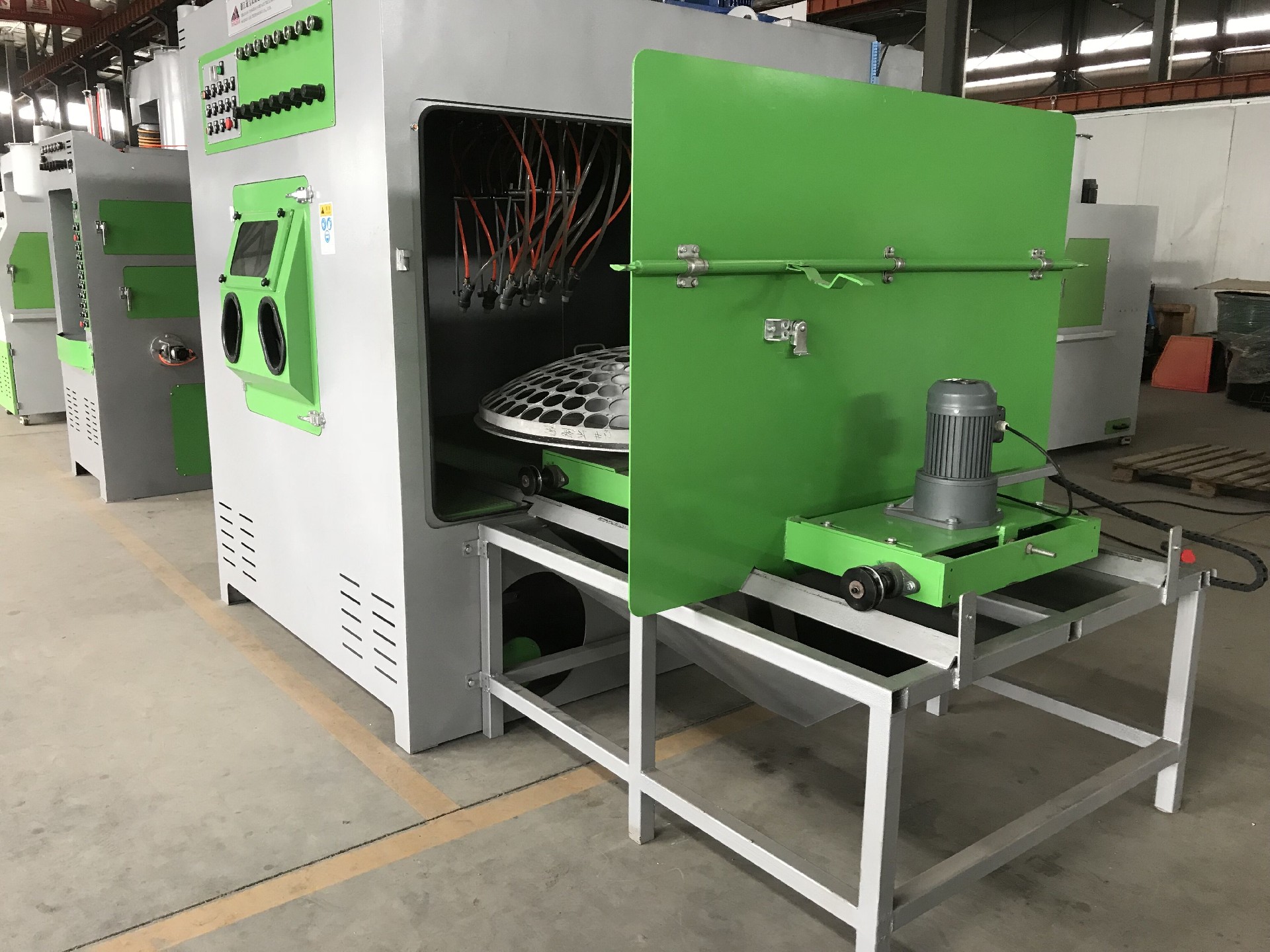 TB-SA2020-9A電動轉臺式自動噴砂機