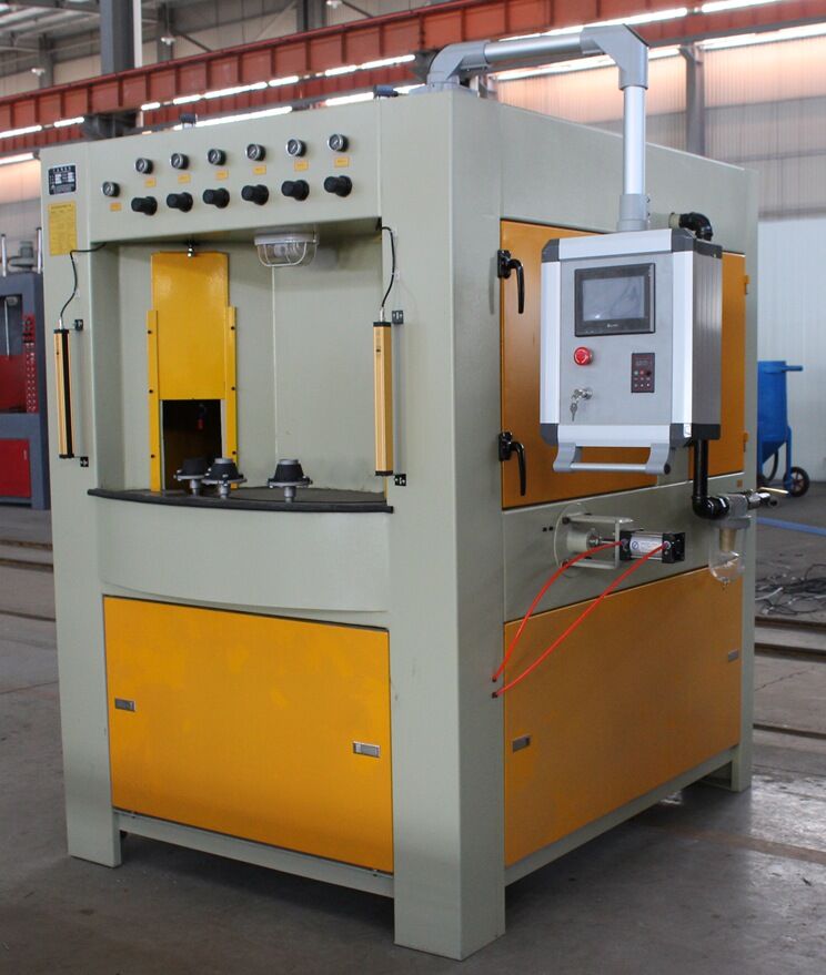 轉盤式自動噴砂機/行星式轉臺噴砂機，轉盤式自動噴砂機